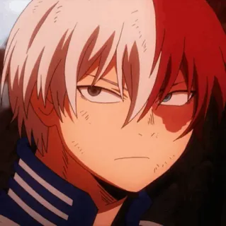 🥢 Shoto Todoroki My Hero Academia Anime, Manga, My Hero Academia, Shoto Todoroki, Postać telegram sticker