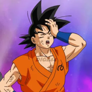 🤦‍♀️ Goku Dragon Ball Anime, Goku, Dragon Ball, Confus, Drôle, Son Goku telegram sticker