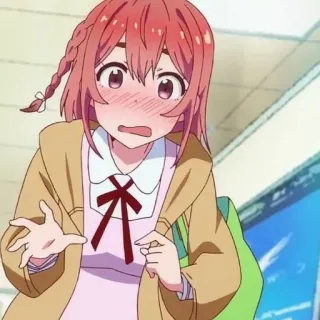 🧡 Sumi Sakurasawa Rent-A-Girlfriend Anime, Süß, Errötend, Sumi Sakurasawa, Rent-a-Girlfriend whatsapp sticker