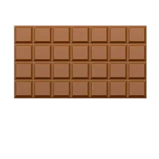 🍫 chocolate, comida, doce, sobremesa, doce, lanche telegram sticker