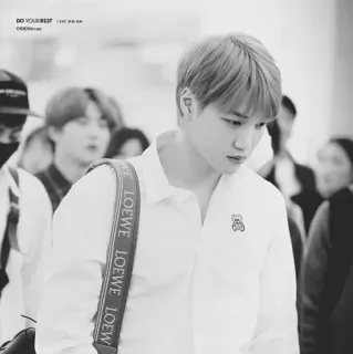 🗝 Kai DO YOUR BEST | EXO KAI คน, ผู้ชาย, exo, kai, ทำให้ดีที่สุด telegram sticker