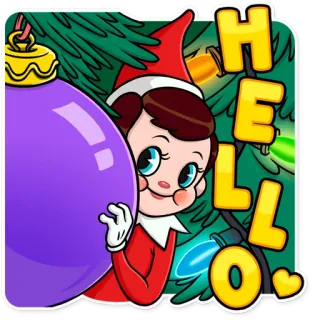 Elf on The Shelf telegram stickers