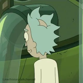 😐 Rick Sanchez Rick and Morty t.me/historytalkchannel Rick and Morty, Rick Sanchez, Zeichentrick, Adult Swim, Science-Fiction whatsapp sticker
