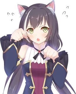 😲 anime, catgirl, kawaii, cute, manga telegram sticker