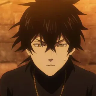 💛 Yuno Black Clover Anime, Mangá, Black Clover, Yuno, Rei Mago, Magia, Shonen telegram sticker