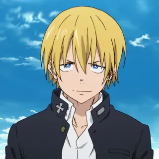 🔥 Arthur Boyle Fire Force anime, character, boy, blond hair, blue eyes, Fire Force, Arthur Boyle telegram sticker