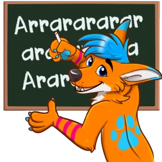 📓 Arrrrrararar
ararara
Ararara Furry, Animal, Cartoon, Renard, Dessin whatsapp sticker