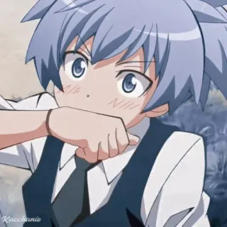 🦕 Nagisa Shiota Assassination Classroom anime, character, nagisa, assassination classroom, manga, school telegram sticker
