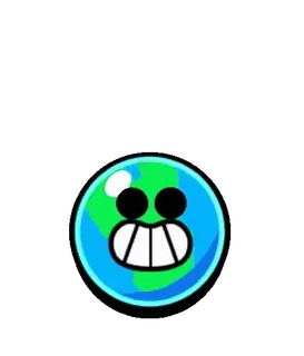 🌎 pegatina, tierra, globo, planeta, dibujo animado, cara whatsapp sticker