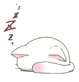💤 zzz 猫, 睡眠, 動物, かわいい, 漫画 telegram sticker