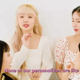 🐚 None of our personalities are like whatsapp sticker