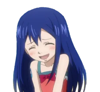 😅 Wendy Marvell Fairy Tail Anime, Manga, Charakter, lächelnd, Fairy Tail, Wendy Marvell telegram sticker