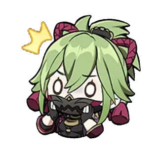 😧 Kuki Shinobu Genshin Impact Anime, Videospiel, Sticker, Genshin Impact, Kuki Shinobu whatsapp sticker