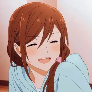 ♨️ 动漫, 女孩, 微笑, 卡通, 角色 whatsapp sticker