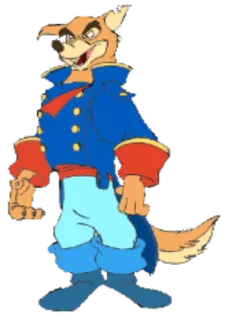 😈 anthropomorph, Cartoon, Hund, Figur, Illustration telegram sticker