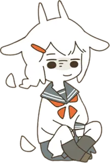 🙃 anime, character, sticker, art, illustration, cute whatsapp sticker
