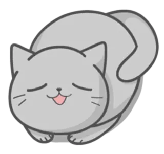 Cat Fullmoon telegram stickers