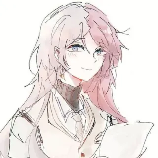 🤍 Anime, Gadis, Gambar, Wanita, Potret telegram sticker