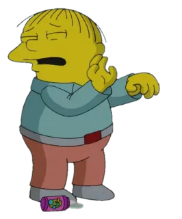 👐 Ralph Wiggum The Simpsons ralph wiggum, simpsons, cartoon, character, tv show, animation telegram sticker