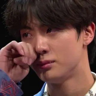 🐹 Jin Jin, BTS, weinen, traurig, emotional, K-Pop telegram sticker