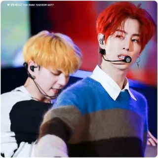 😒 MARK YUGYEOM GOT7 kpop, got7, mark, yugyeom, musik, sänger, idol telegram sticker