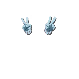 👙 guantes, paz, dedos, gesto de mano telegram sticker