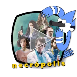 ▶️ necropolis 영화, 무기, 캐릭터, 네크로폴리스, 총 telegram sticker