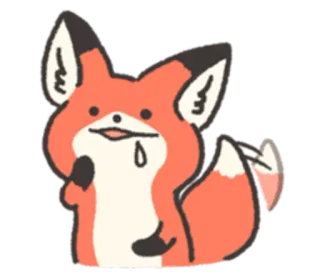 🍖 狐狸, 动物, 可爱, 卡通 telegram sticker