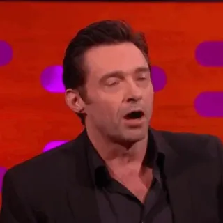 🐺 Hugh Jackman Hugh Jackman, actor, celebrity, portrait whatsapp sticker