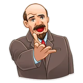 😧 Lenin Lenin, sovietico, comunismo, personaggio storico, politico, leader, rivoluzione telegram sticker