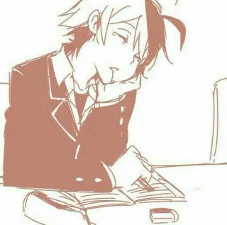 ⛓ Anime, Schlafend, Student, Schule, Zeichnung whatsapp sticker