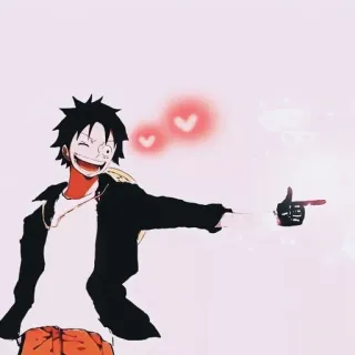 ❗️ Monkey D. Luffy One Piece One Piece, Anime, Manga, Monkey D. Luffy, Cartoon, Personage telegram sticker