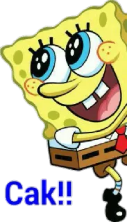 🤣 Spongebob Squarepants Cak!! dessin animé, Spongebob, Nickelodeon telegram sticker