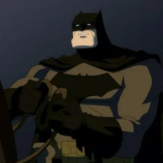 🦇 Batman Superhéroe, Cómic, DC Comics, Vigilante, Caballero Oscuro, Batman, Gotham telegram sticker