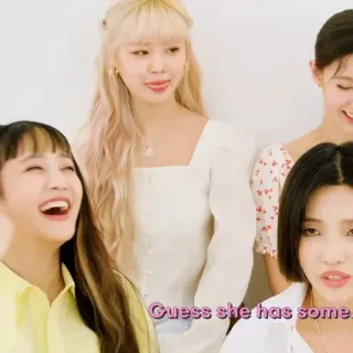 🐚 Guess she has some women, group, smile, friendship, style whatsapp sticker