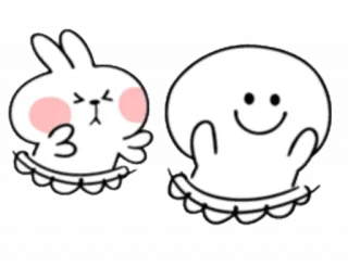 😫 可愛い, うさぎ, キャラクター, ステッカー, イラスト telegram sticker