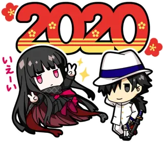 🔢 いぇーい Anime, Chibi, Kawaii, Karakter, Ilustrasi, Stiker, Kartun telegram sticker