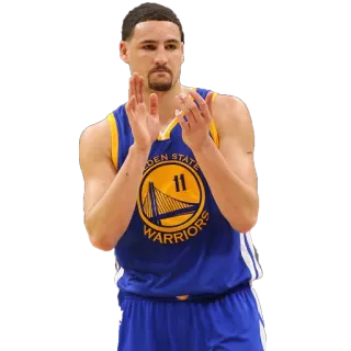 🏀 Klay Thompson Pallacanestro, Atleta, Klay Thompson, Golden State Warriors, NBA telegram sticker