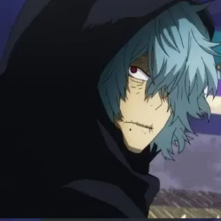 😒 Tomura Shigaraki My Hero Academia Anime, Bösewicht, Hoodie, Gruselig, My Hero Academia, Shigaraki whatsapp sticker