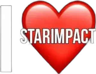 🌟 I STARIMPACT 大好き, ハート, Starimpact, ファン telegram sticker
