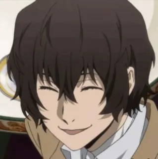 🧱 Dazai Osamu Bungou Stray Dogs Anime, Dazai, Bungou Stray Dogs, Osamu Dazai, Ritratto, Personaggio telegram sticker