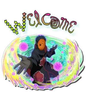 😀 Tobi Naruto WELCOME Tobi, Naruto, anime, manga, welcome telegram sticker