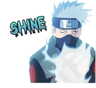 😠 Kakashi Naruto SHINE Kakashi, Naruto, Anime, Shine telegram sticker
