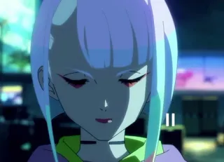 😑 Lucy Kushinada Cyberpunk: Edgerunners อนิเมะ, ไซเบอร์พังก์, เอดจ์รันเนอร์ส, ลูซี่, ไซเบอร์พังก์ เอดจ์รันเนอร์ส telegram sticker