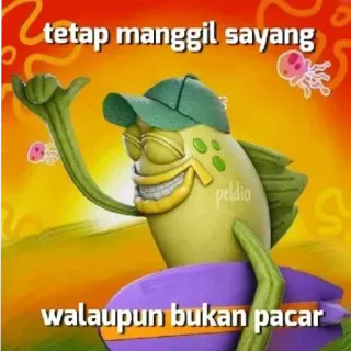 🏃 tetap manggil sayang
walaupun bukan pacar Meme, Pez, Dibujo animado, Personaje whatsapp sticker
