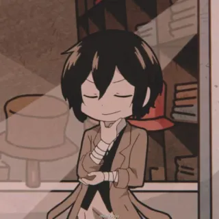 😇 Osamu Dazai Bungou Stray Dogs Anime, Manga, Bungou Stray Dogs, Osamu Dazai, Dazai, Personnage whatsapp sticker