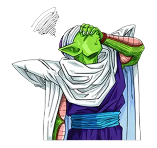 🤦 Piccolo Dragon Ball Piccolo, Dragon Ball, Anime, Cartoni animati, Personaggio telegram sticker