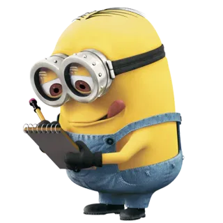 📝 Minion minion, cartoon, character, cute, animated telegram sticker