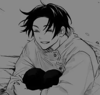 🤡 애니메이션, 만화, 소년, 웃는 telegram sticker