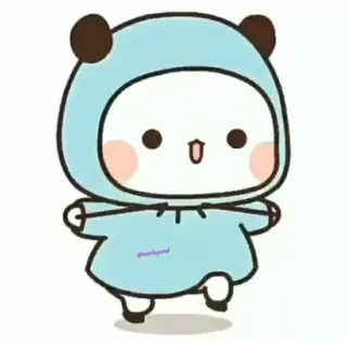 🦋 @sariejmd Cartoon, Niedlich, Tier, Panda, Kawaii, Figur, Sticker telegram sticker